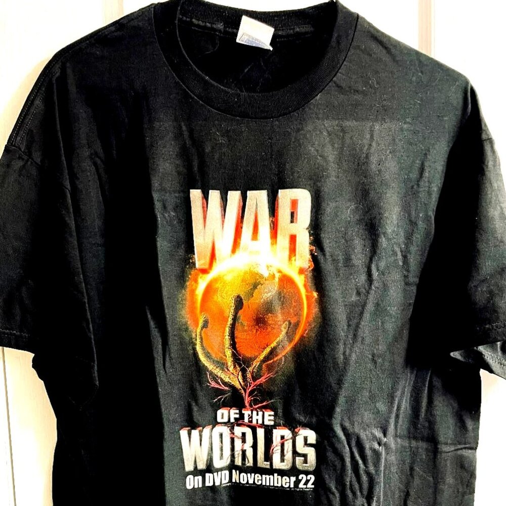 NEW/MINT Vintage 2005 War Of The Worlds Dvd DOUBLE-SIDED Promo T-Shirt Size XL